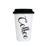 Reusable Stainless Steel Coffee Mug Tea Cup Wheat Straw Protable Travel Cup with Silicone Cup Lid Large Capacity Milk Coffe Mug