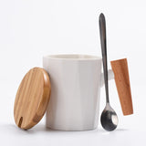 coffee mugs with wood handles modern cute office pink couple mug ceramic cup with lid tazas de ceramica creativas coffe tumbler