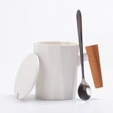 coffee mugs with wood handles modern cute office pink couple mug ceramic cup with lid tazas de ceramica creativas coffe tumbler