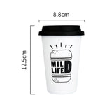 Soffe Stainless Steel Coffee Mug With Cover Large Capacity Portable Travel Necessory Milk Coffe Cup Suitabble For Office