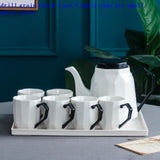 De Cafe Criativa Cute Xicara Tea Drinkware Coffe Porcelain Creative Vajilla Coffee Novelty Caneca Travel Ceramic Cup And Mug
